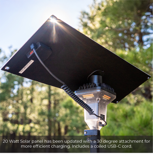 20 Watt Portable Solar Panel w/ LightRanger Receiver